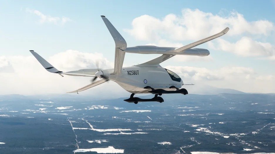 Beta Technologies introduces its first electric aircraft designed to carry passengers.Beta Technologies introduces its first electric aircraft designed to carry passengers.