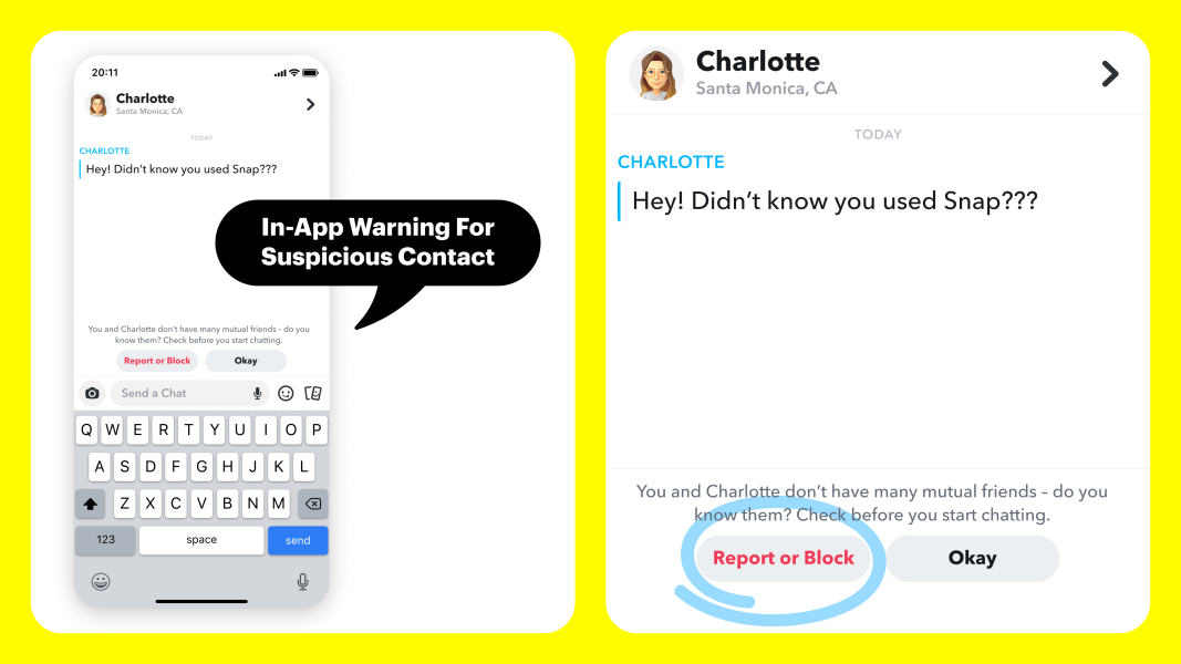 Snapchat has launched enhanced safety features.