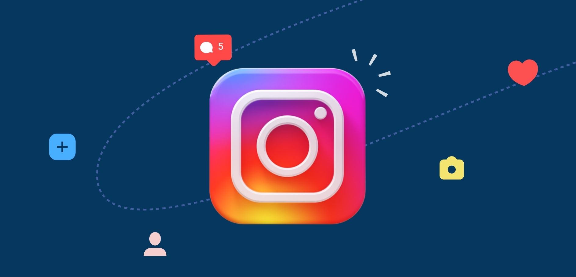 Instagram is experimenting with placing the messaging icon as the central focus.