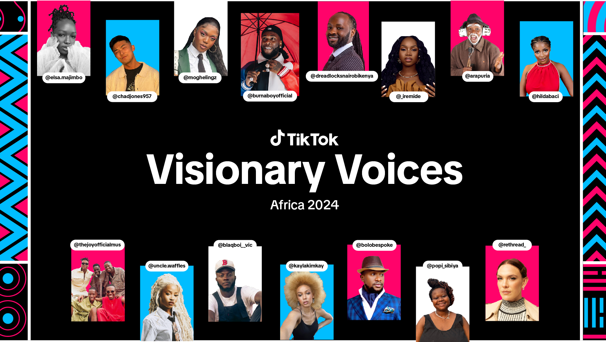 TikTok has announced the launch of its first "Visionary Voices Africa" group.