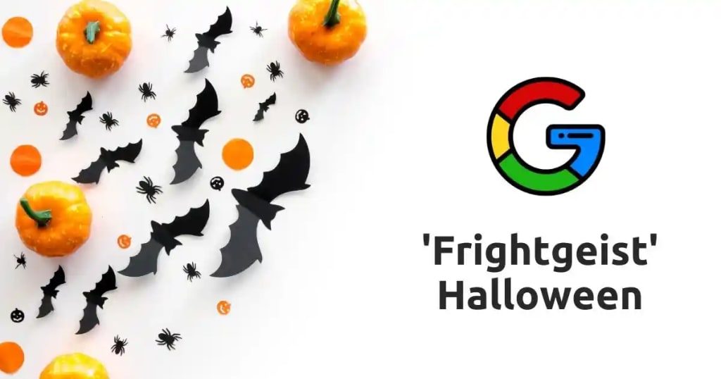 Google showcases the top search trends for Halloween.