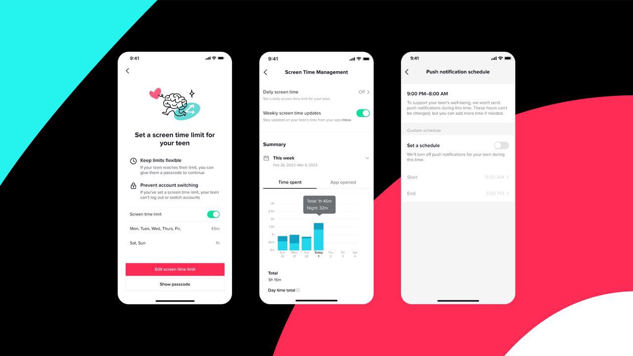 TikTok Introduces New Screen Time Controls, Updates Default Settings for Teens, and Expands Family Pairing Features.