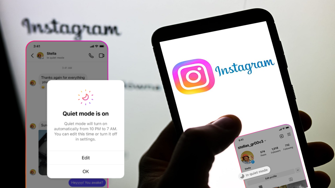 Instagram Introduces 'Quiet Mode' to Help Users Take a Break from the App.