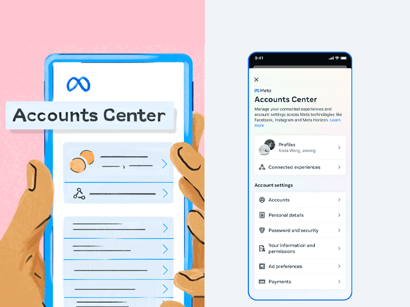 Meta Adds New Personal Data Control Features to Its 'Accounts Center' Tool