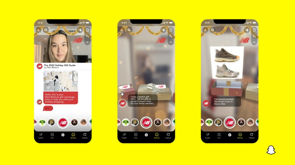 Snapchat Introduces a New Voice-Activated AR Experience in Collaboration with New Balance.