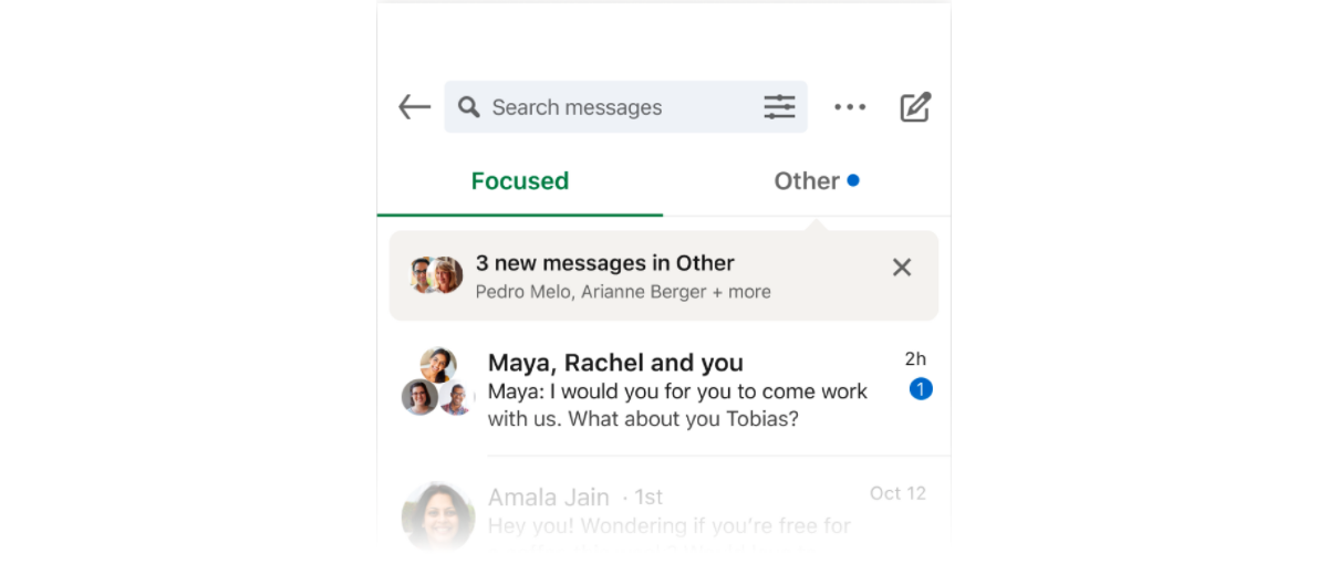 LinkedIn Unveils Broader Implementation of the New 'Focused Inbox' Format for InMail.