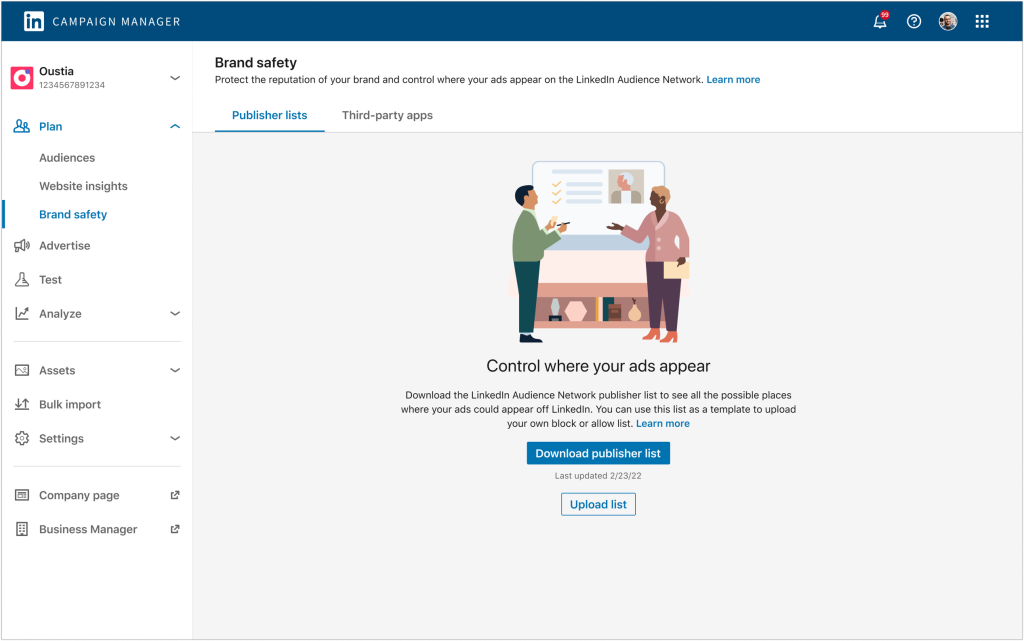 LinkedIn Introduces a New 'Brand Safety Hub' to Oversee Audience Network Placements.