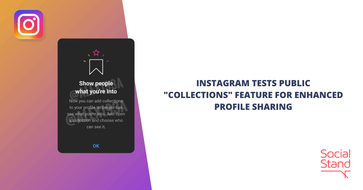 Instagram is testing a new public 'Collections' feature on profiles.