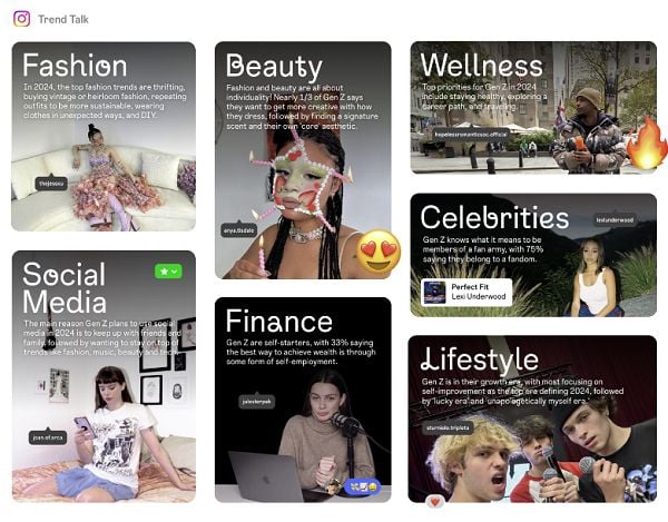 Instagram Shares Trend Predictions for 2024 in its 'Trend Talk' Report.