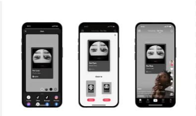TikTok introduces a feature for easy music sharing from Apple Music and Spotify.
