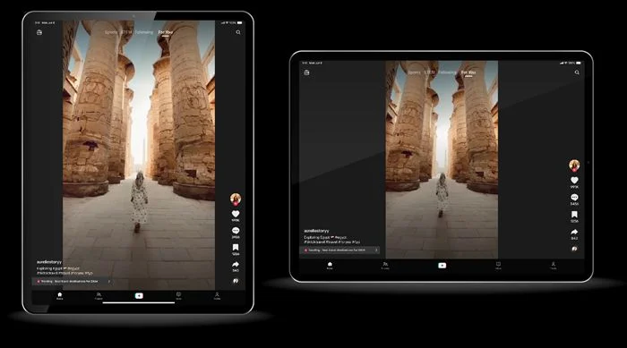 TikTok introduces an enhanced experience for tablets and foldable devices.