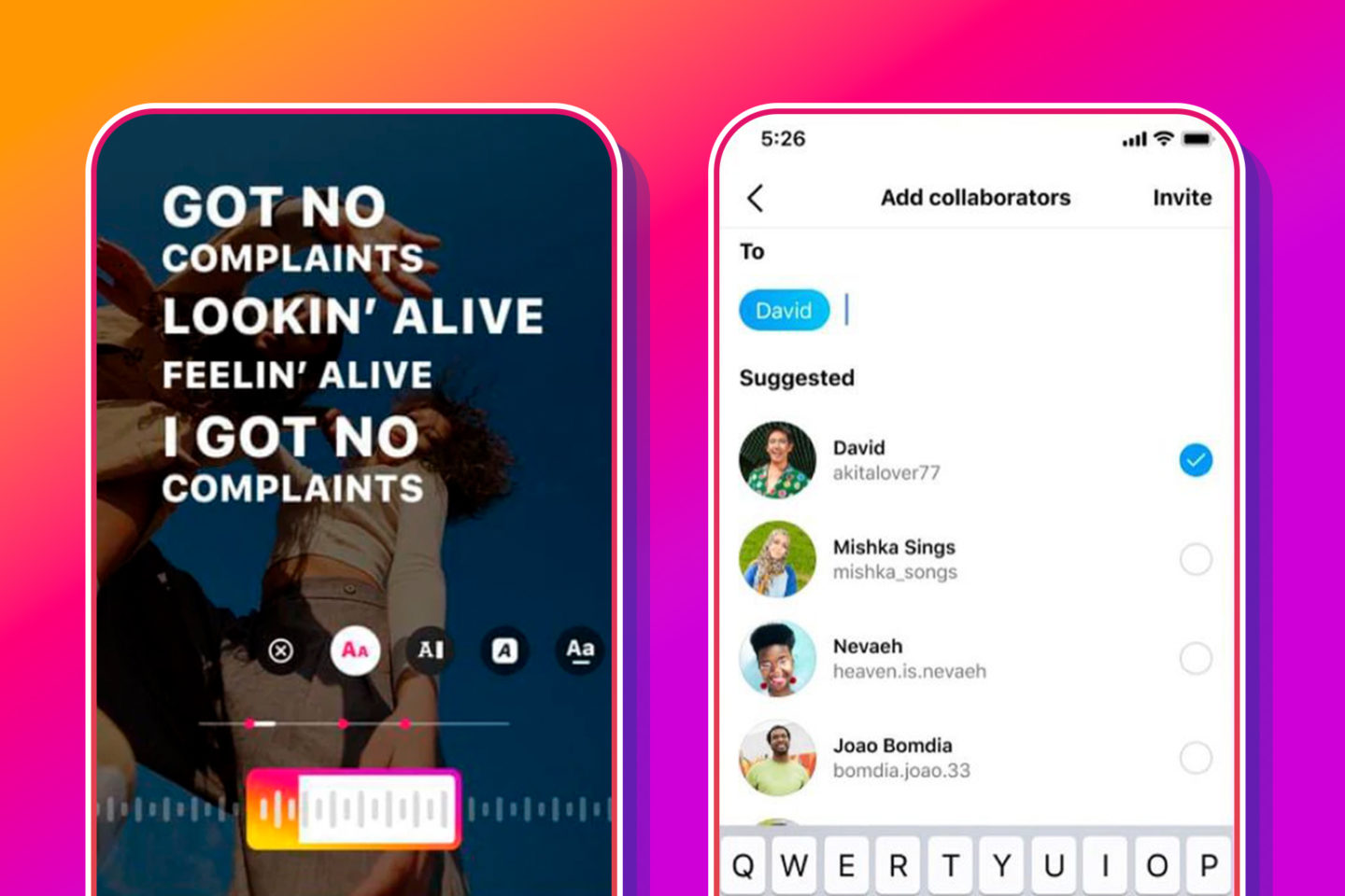 Instagram introduces a feature to display song lyrics in Reels clips.