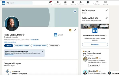 LinkedIn has introduced an "Open to Volunteer" option.