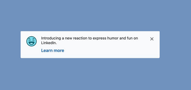 LinkedIn Begins the Initial Rollout of Its New 'Funny' Reaction Option