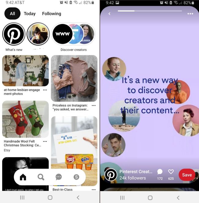 Pinterest Tests a New Stories Panel at the Top of User Feeds