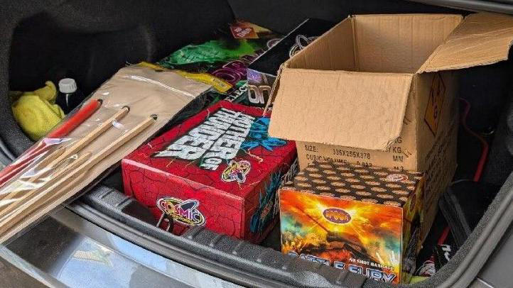 Rockets were seized following a Facebook investigation into illegal fireworks sales.