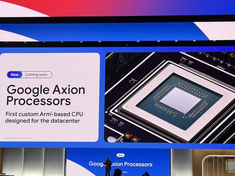 Google has announced Axion, its first custom Arm-based data center processor.