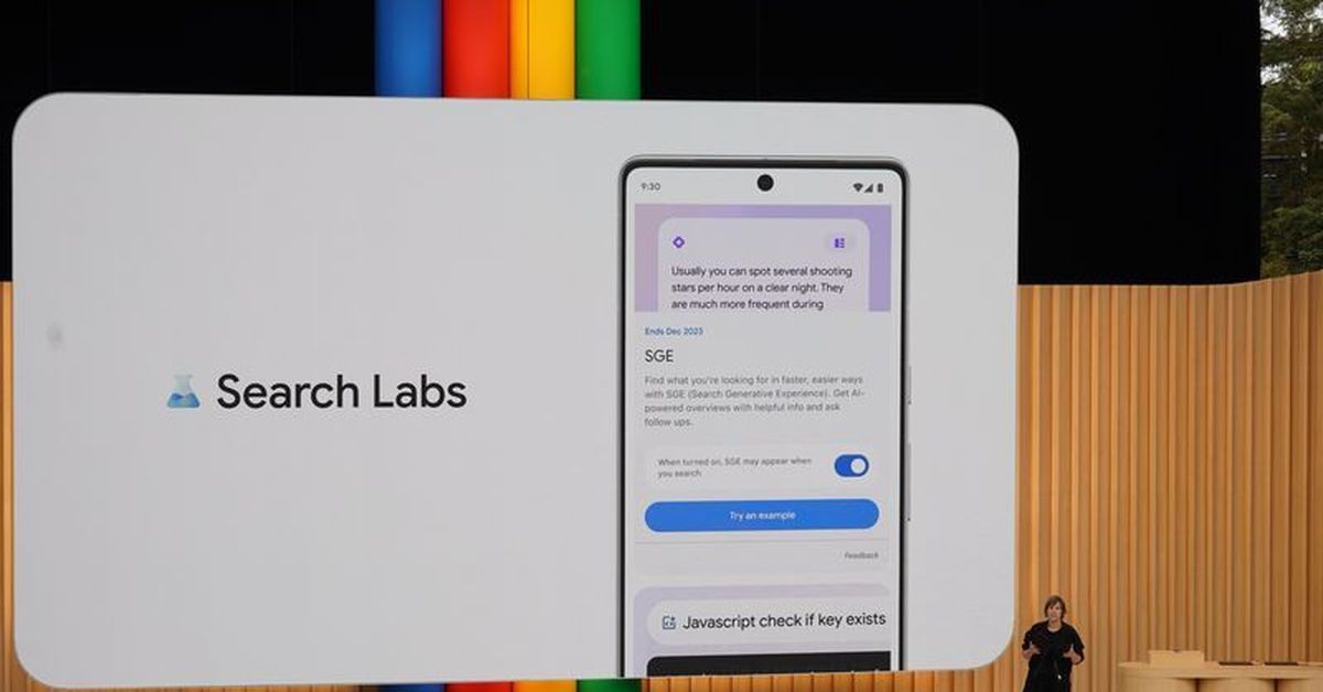 Google's new Labs page allows users to sign up for its AI experiments.