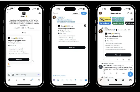 X Unveils Upcoming Enhancements to Job Ads, Featuring Better Discovery and Personalized Job Recommendations