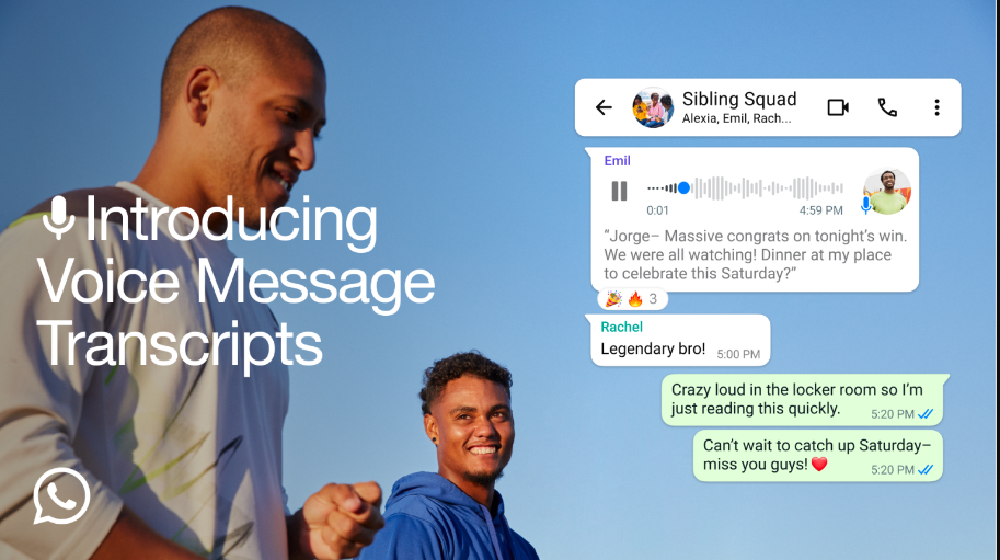 WhatsApp Introduces Voice Message Transcripts Feature