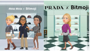 Snapchat Introduces Prada and Miu Miu Bags for Bitmoji Characters