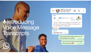 WhatsApp Introduces Voice Note Transcripts Feature