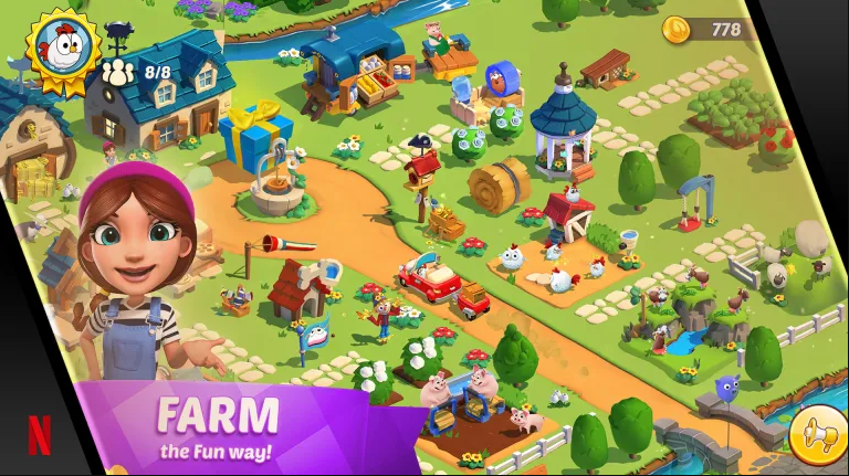 Netflix Releases 9 New Mobile Games, Including Gameloft's FarmVille Clone