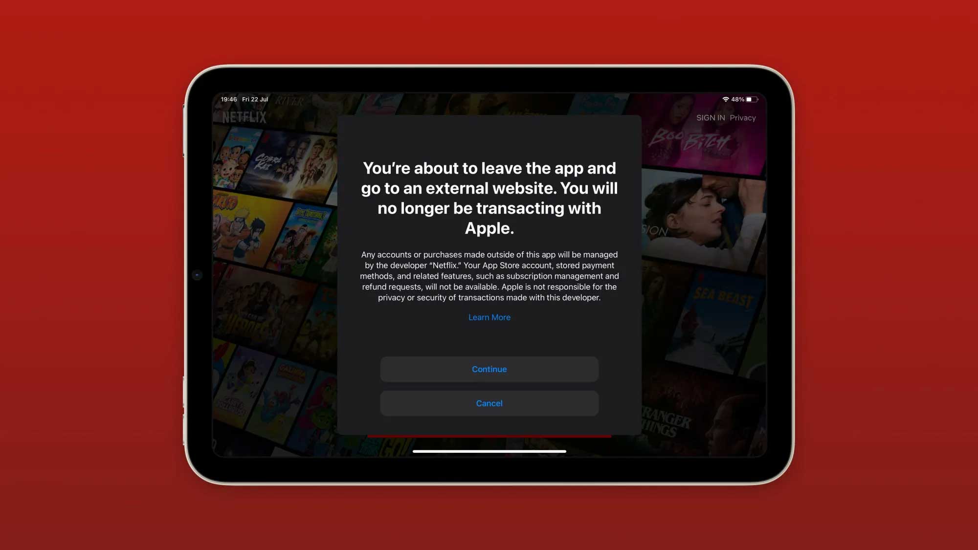 Netflix’s iOS App Now Includes a Sign-Up Button That Redirects to Its Website