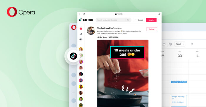 Browser Maker Opera Adds Built-In TikTok Support to Desktop Sidebar Feature