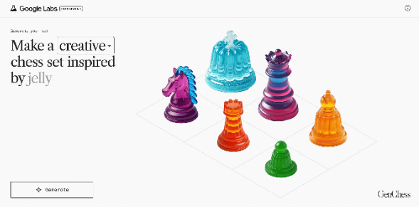 Google Gemini's Imagen 3 enables players to create custom chess piece designs.