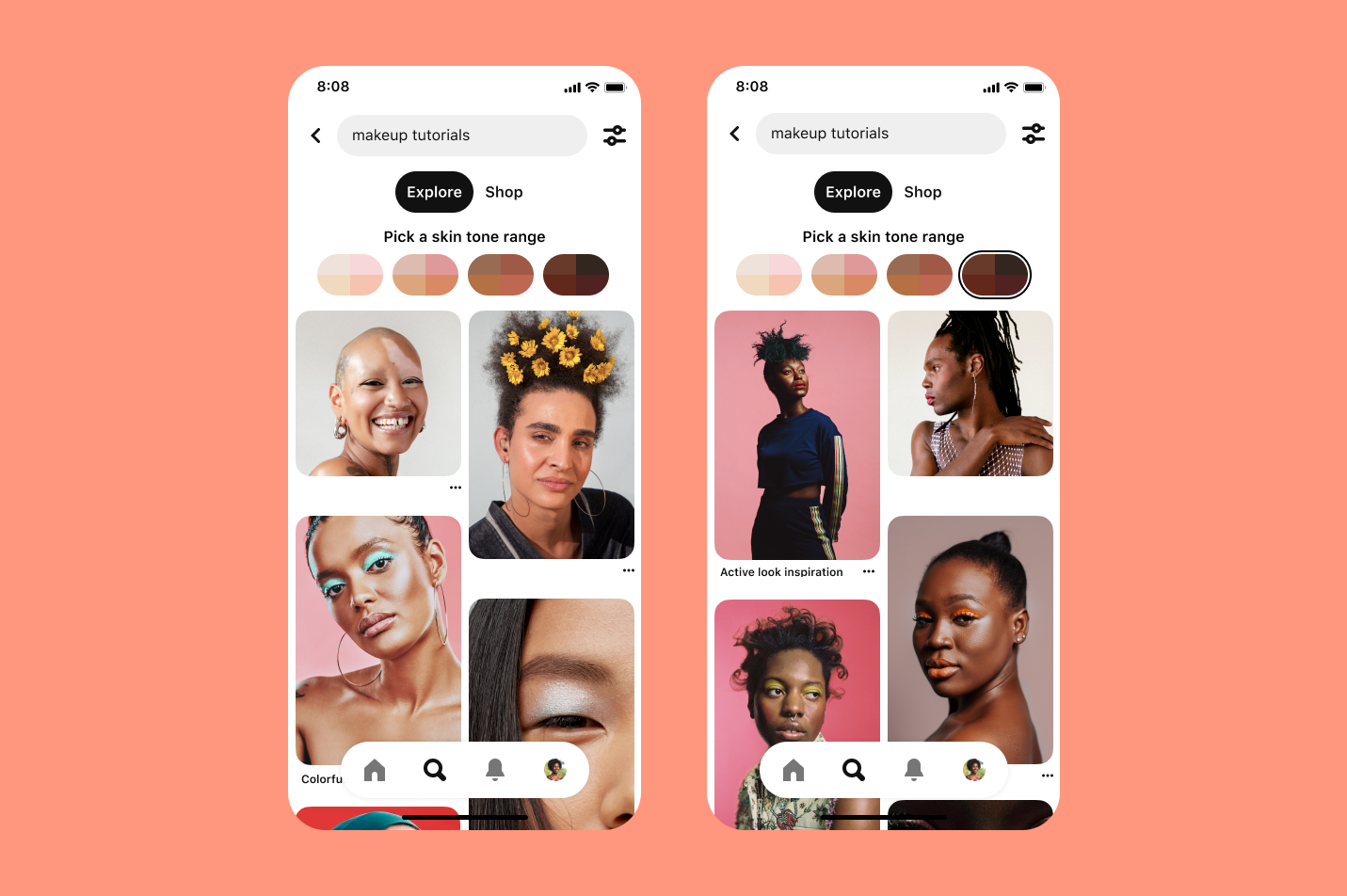 Pinterest has introduced a 'Skin Tone' search filter to enhance personalization and improve discovery.